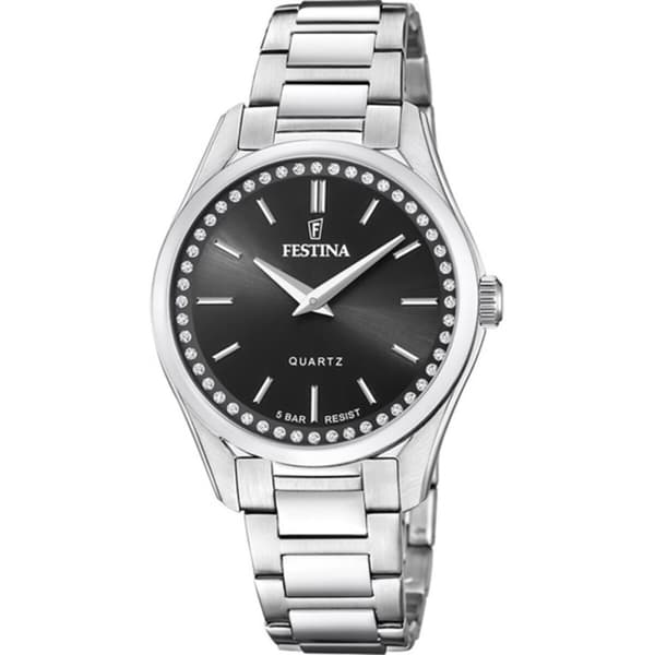 Herrklocka Festina F20583/4 Svart Silvrig