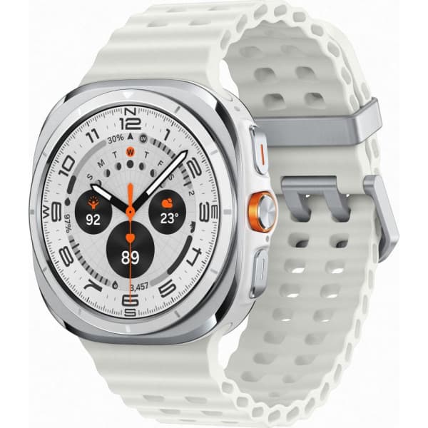 Samsung Galaxy Watch Ultra - sportur, 47 mm, Titanhvid