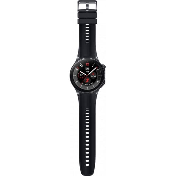 OnePlus Watch 2 -smartklocka, 47 mm, svart stål
