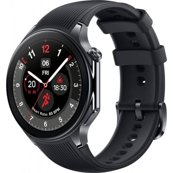 OnePlus Watch 2 -smartklocka, 47 mm, svart stål