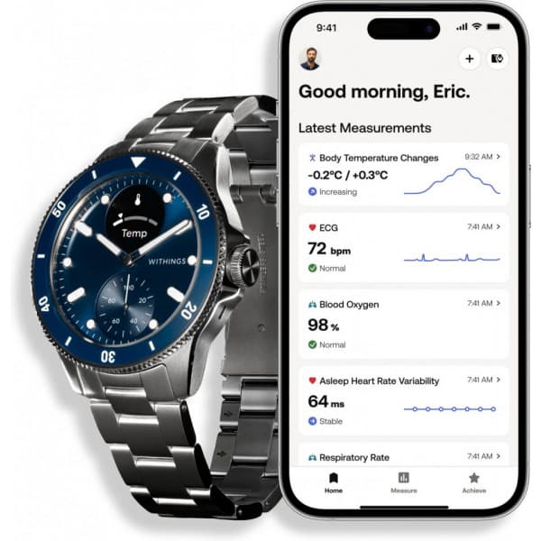 Withings Scanwatch Nova -smartwatch, 42 mm, blå