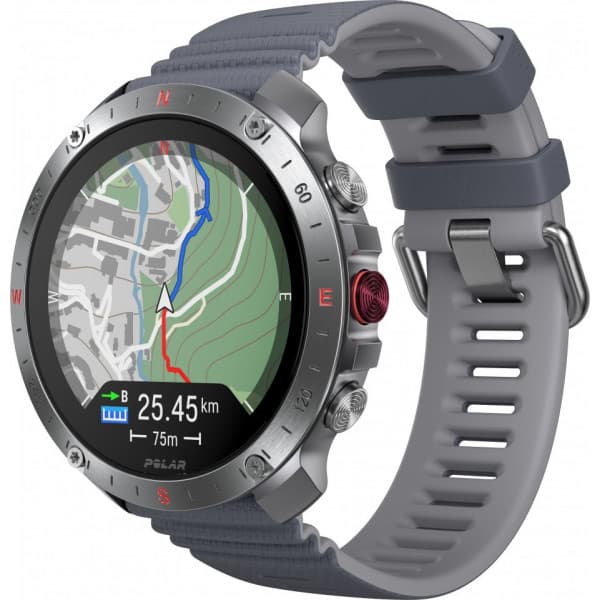Polar Grit X2 Pro sportklocka, grå silikonrem