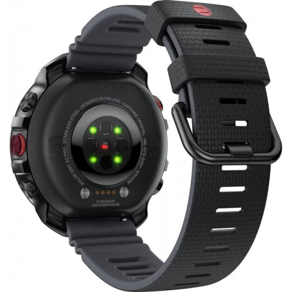 Polar Grit X2 Pro -sportklocka, svart silikonarmband