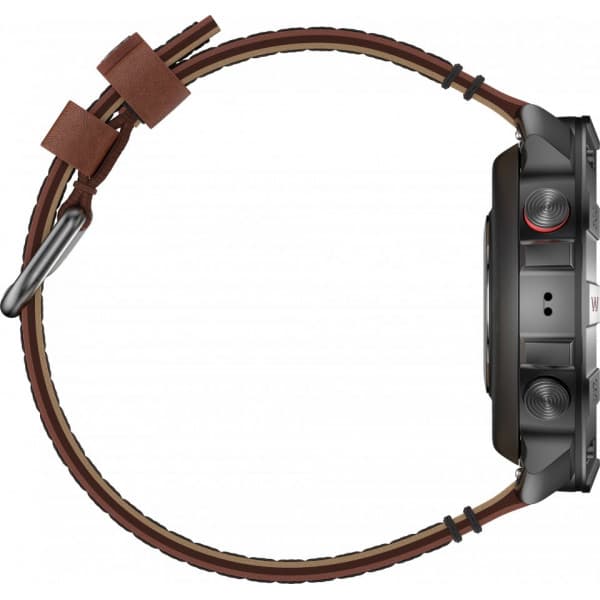 Polar Grit X2 Pro Titan -sportklocka, brun läderrem