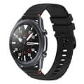 Miniatyrbild 1 av 4: Silikonarmband till Samsung Galaxy Watch 3 45mm - Svart