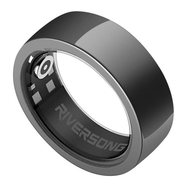 Connected Ring Health Monitoring och Activity Tracker Vattentät IP68 3,8g Riversong Black