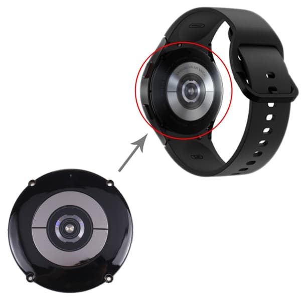 Bakstycke med pulssensor och laddmodul till Samsung Galaxy Watch 4 44mm
