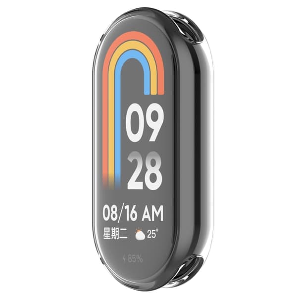 Beskyttelsesveske til Xiaomi Smart Band 9 - Klar/hvit