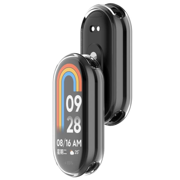 Suojakotelo Xiaomi Smart Band 9:lle - kirkas/valkoinen