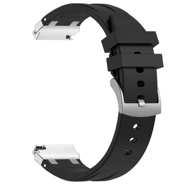 Silikonearmbånd til Amazfit Watch Bip 5 22mm - Sort