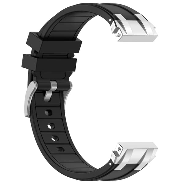 Silikonearmbånd til Amazfit Watch Bip 5 22mm - Sort