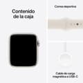 Miniatyrbild 7 av 8: Smartklocka Apple MXEU3QL/A Vit 44 mm