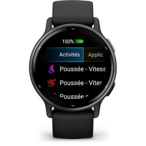 Smartwatch - GARMIN - Vivoactive 5 - Svart silikonarmband