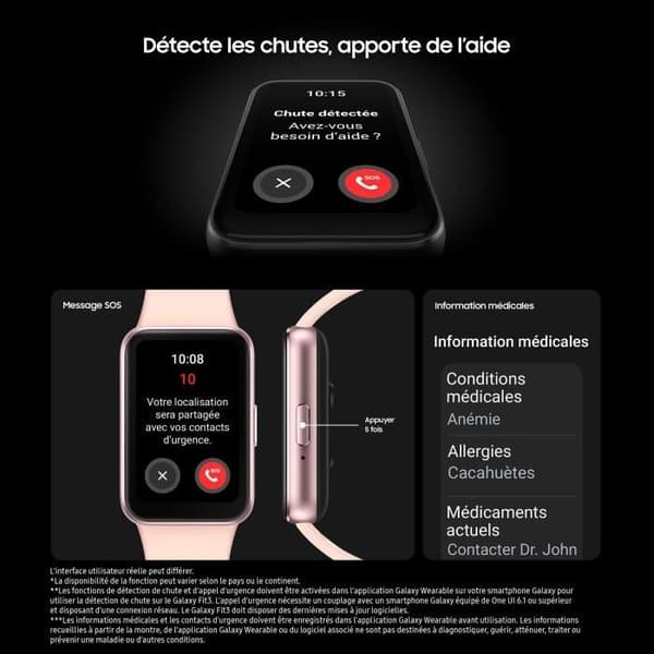 SAMSUNG Galaxy Fit 3 Connected Armband Rosa