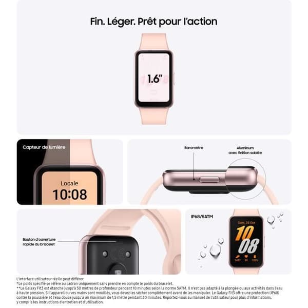 SAMSUNG Galaxy Fit 3 Connected Armband Rosa
