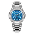 Miniatyrbild 1 av 7: SKMEI Klocka Business Men Quartz Watch Zircon Fashion Armbandsur - Silver + Blå