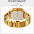 Miniatyrbilde 3 av 6: SKMEI Watch Business Quartz Watch Firkantet mote armbåndsur lysende - svart