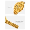 Miniatyrbilde 5 av 6: SKMEI Watch Business Quartz Watch Firkantet mote armbåndsur lysende - svart
