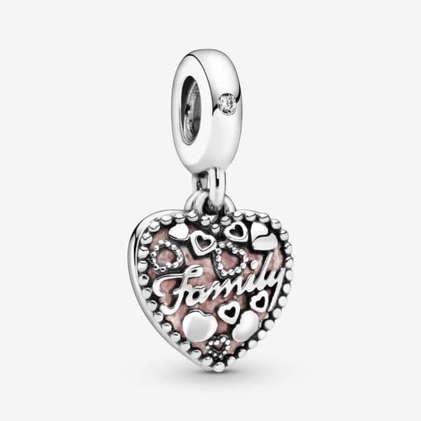 Charm hänge - PANDORA - 796459EN28 - Silver - Kvinna - Kärleken skapar en familj