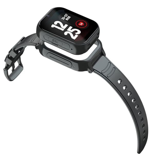 Barnklocka med SIM WiFi och Bluetooth SOS-knapp GPS-videosamtal Forever Black