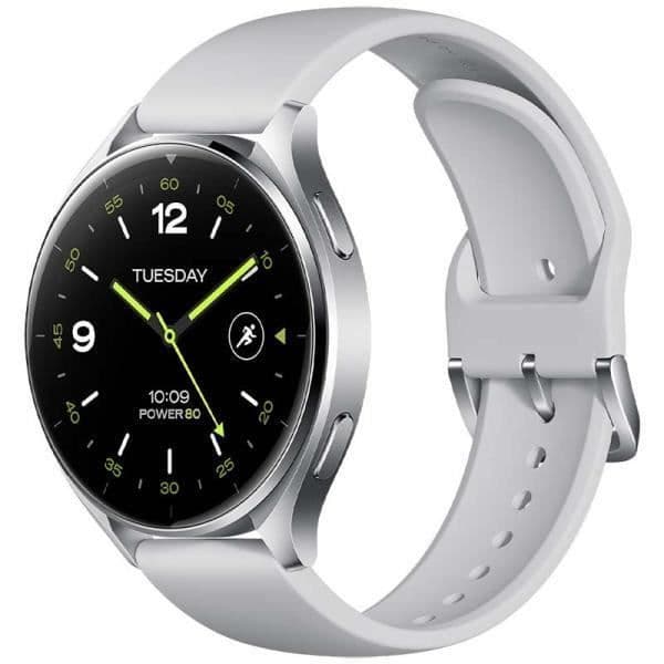 Xiaomi Watch 2 Watch - Grå - Vit läderrem - Dataspårning - Bluetooth