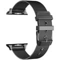 Pikkukuva 1 / 3: Kellon ranneke Cool Apple Watch Series 1/2/3/4/5/6/7/SE (42-44 mm) Musta
