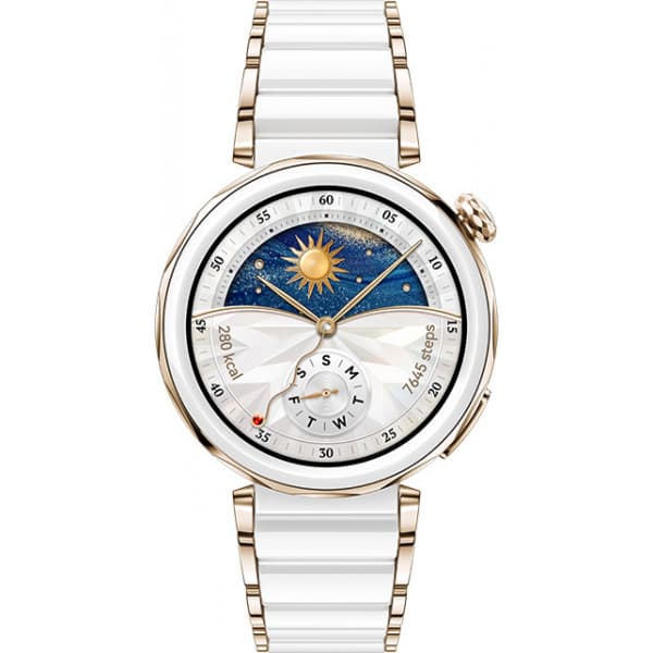 Huawei Watch GT5 Pro -smartwatch, 42 mm, hvid keramik