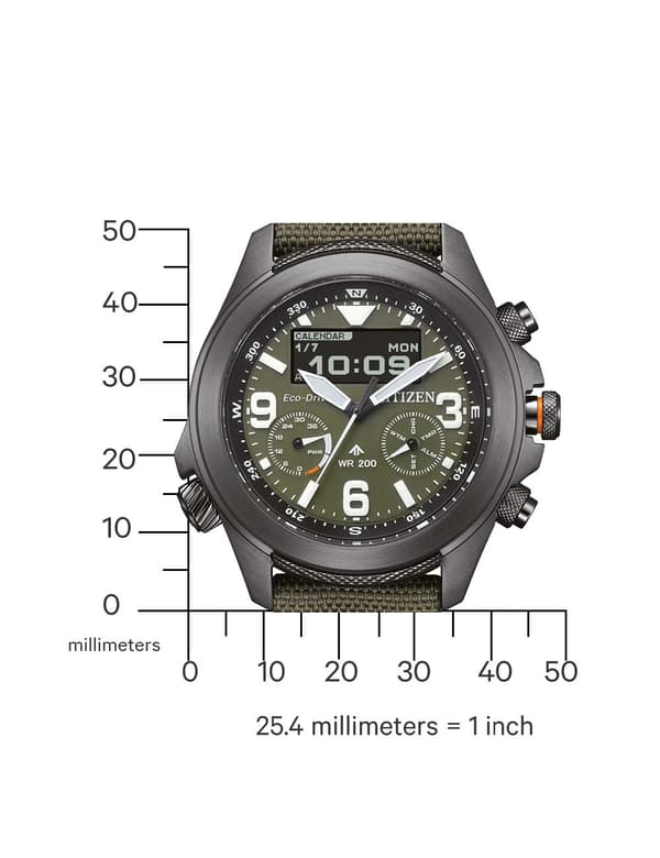 Mens Watch Citizen JV1005-02W, Quartz, 44mm, 20ATM