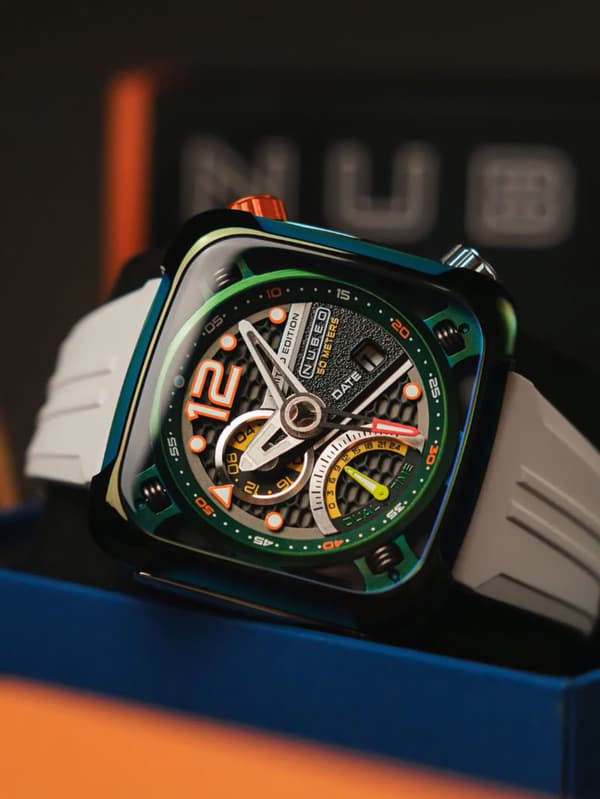 Mens Watch Nubeo NB-6096-02, Quartz, 45mm, 5ATM