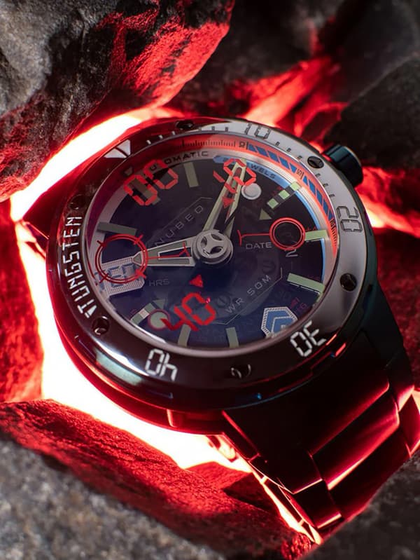 Mens Watch Nubeo NB-6090-44, Automatic, 50mm, 5ATM