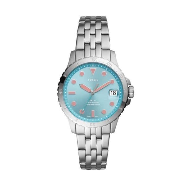 Damklocka - FOSSIL - 14221 - Grått stål - Runt boett 36 mm - Chic Style