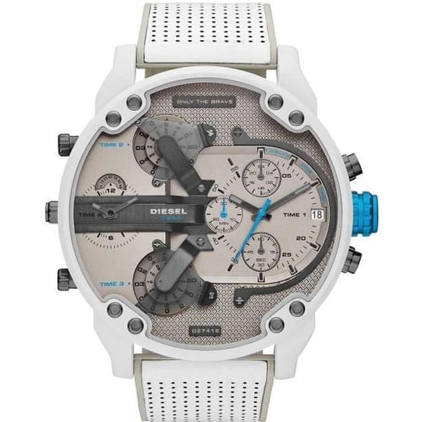 Analog Quartz Watch - Diesel - DZ7419 - Läderrem - Svart - Herr