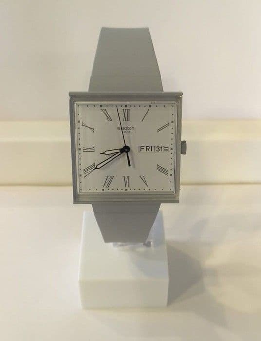 Swatch BIOCERAMIC WHAT IF Grå unisexklocka 33 mm SO34B700