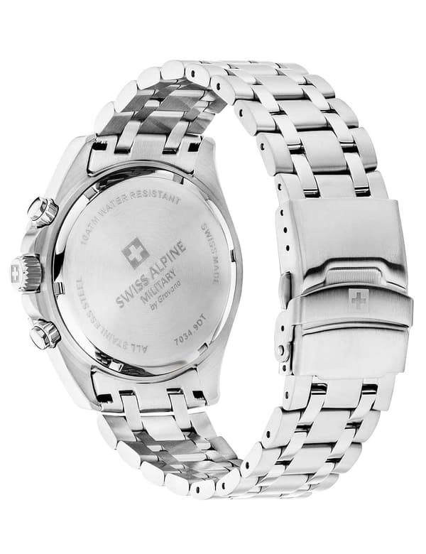 Mens Watch Swiss Military 7034.9136, Quartz, 43mm, 10ATM