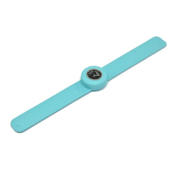 Mini armbandsur blåturkos med svart urtavla