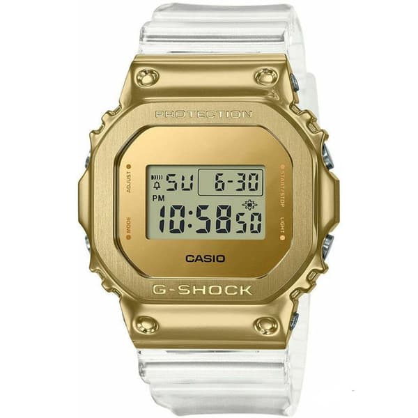 Casio - Herrklocka - Kvarts - Digital - Genomskinligt plastband - GM-5600SG-9ER