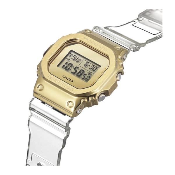 Casio - Herrklocka - Kvarts - Digital - Genomskinligt plastband - GM-5600SG-9ER