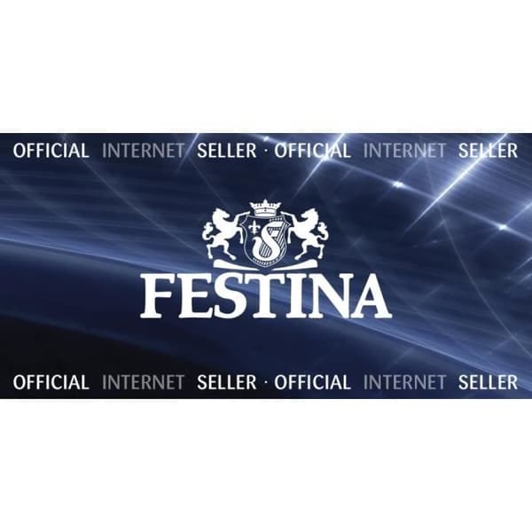 Fickur - FESTINA - F2025 - Rostfritt stål - Analog - Vit