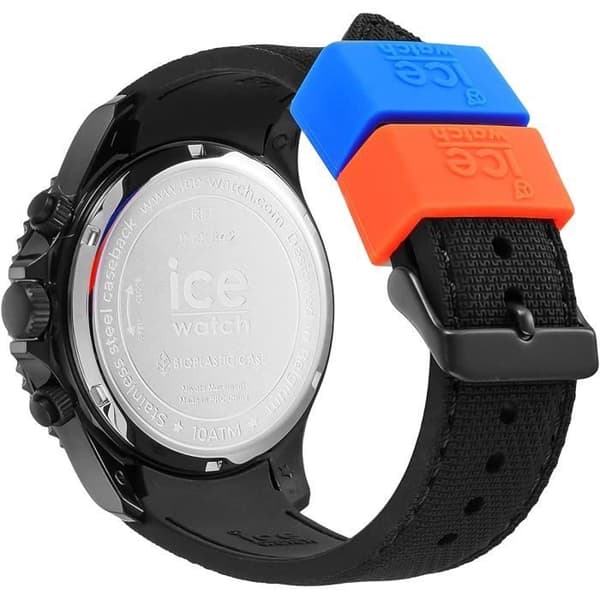 Herrklocka ICE WATCH Quartz Chronograph Svart silikonarmband 019842