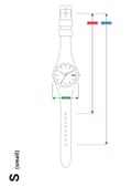 Miniatyrbild 4 av 4: Klocka - ICE WATCH - Ice Glam Rock - Vit silikon - Vattentät 10 Atm - Storlek S