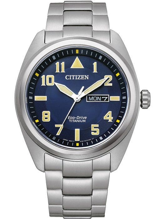Herrur Citizen Eco-Drive Analogisk Titan Armbandsur Silver BM8560-88LE