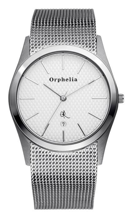 Klocka - ORPHELIA - 122-7701-88 - Kvarts - Analog - Rostfritt stål - Silver