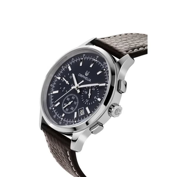 Klocka - ORPHELIA - OR81702 - Brunt läder - Vattentät 5 bar - Quartz Multi-Dials