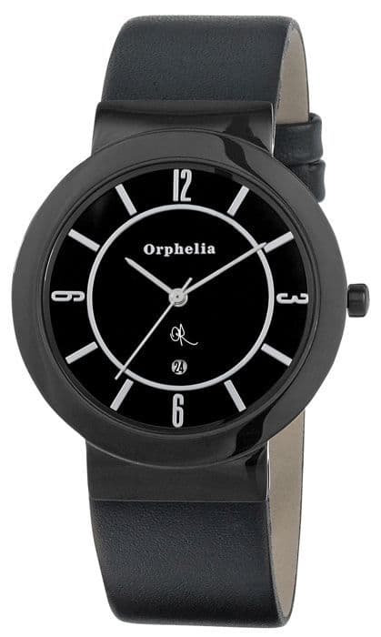 Klocka - ORPHELIA - 122-6705-44 - Svart Läder - Kvarts - Analogisk
