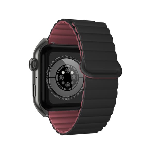 Forever Tiron SWM-300 smartwatch med AMOLED-skärm, IP67 och trådlös laddning - Svart
