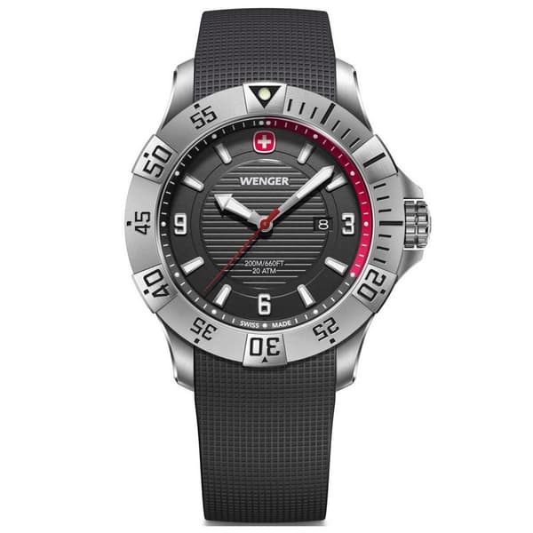 Mens Watch Wenger 01.0641.138, Quartz, 43mm, 20ATM