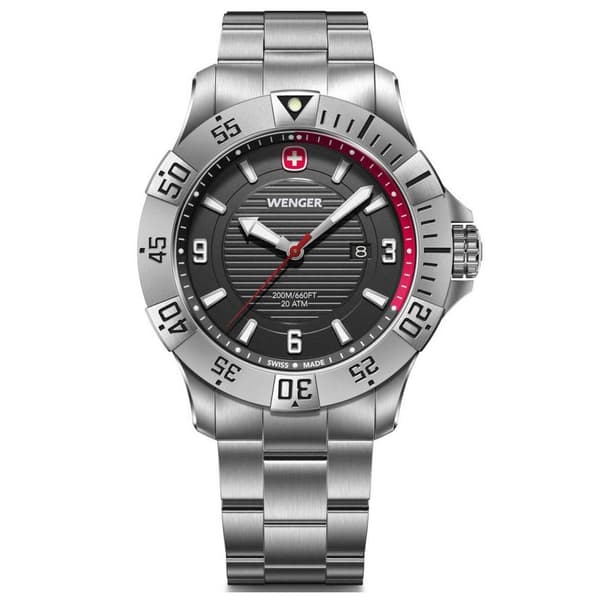 Mens Watch Wenger 01.0641.139, Quartz, 43mm, 20ATM