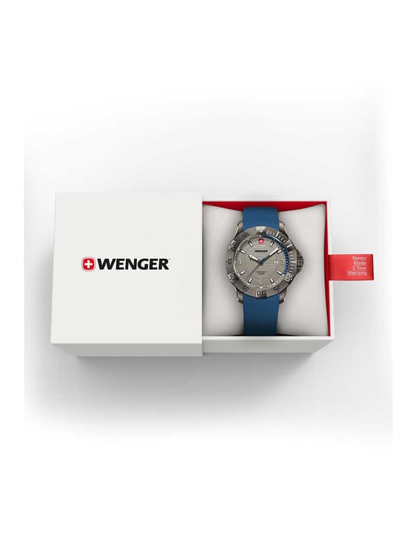 Mens Watch Wenger 01.0641.142, Quartz, 43mm, 20ATM