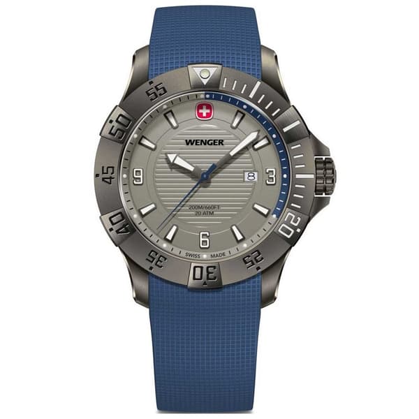 Mens Watch Wenger 01.0641.142, Quartz, 43mm, 20ATM