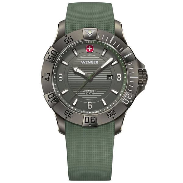 Mens Watch Wenger 01.0641.143, Quartz, 43mm, 20ATM
